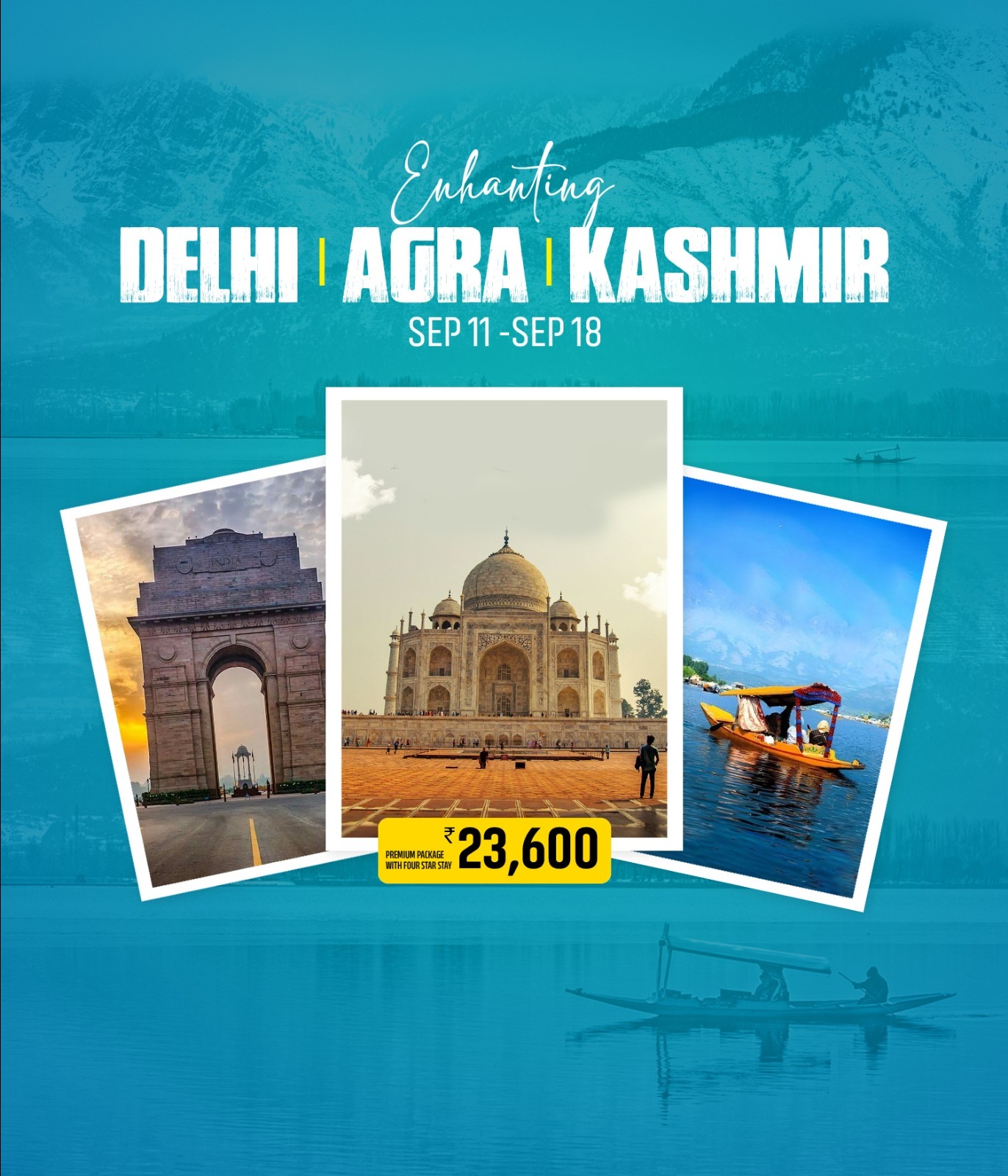 Delhi-Agra-Kashmir -Tour Package