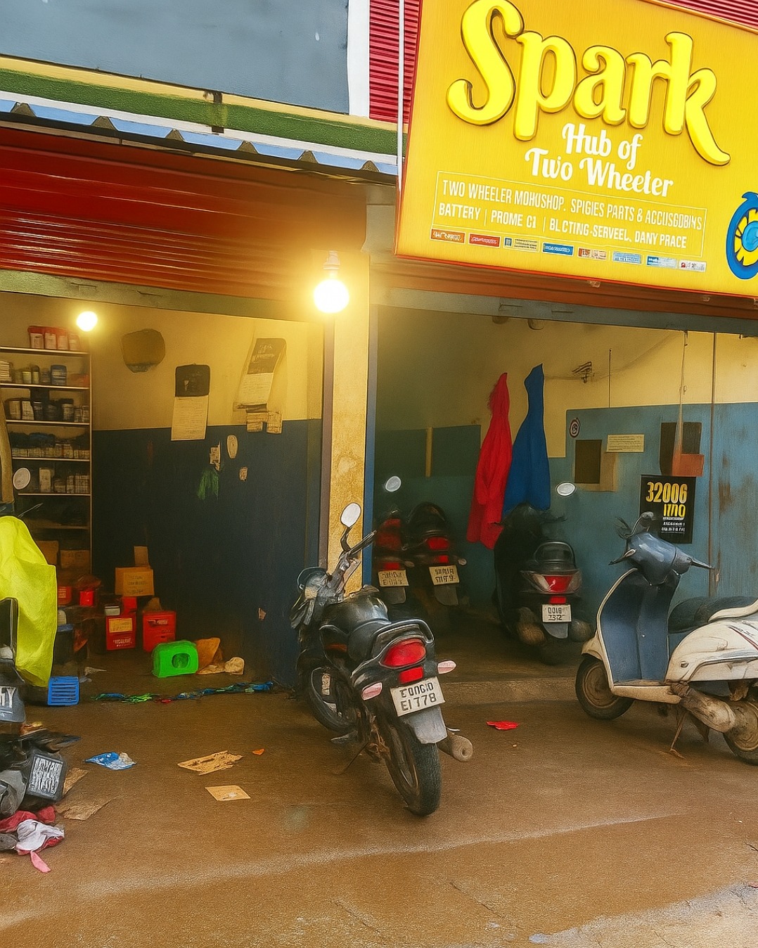 Spark two wheeler workshop theekkuni