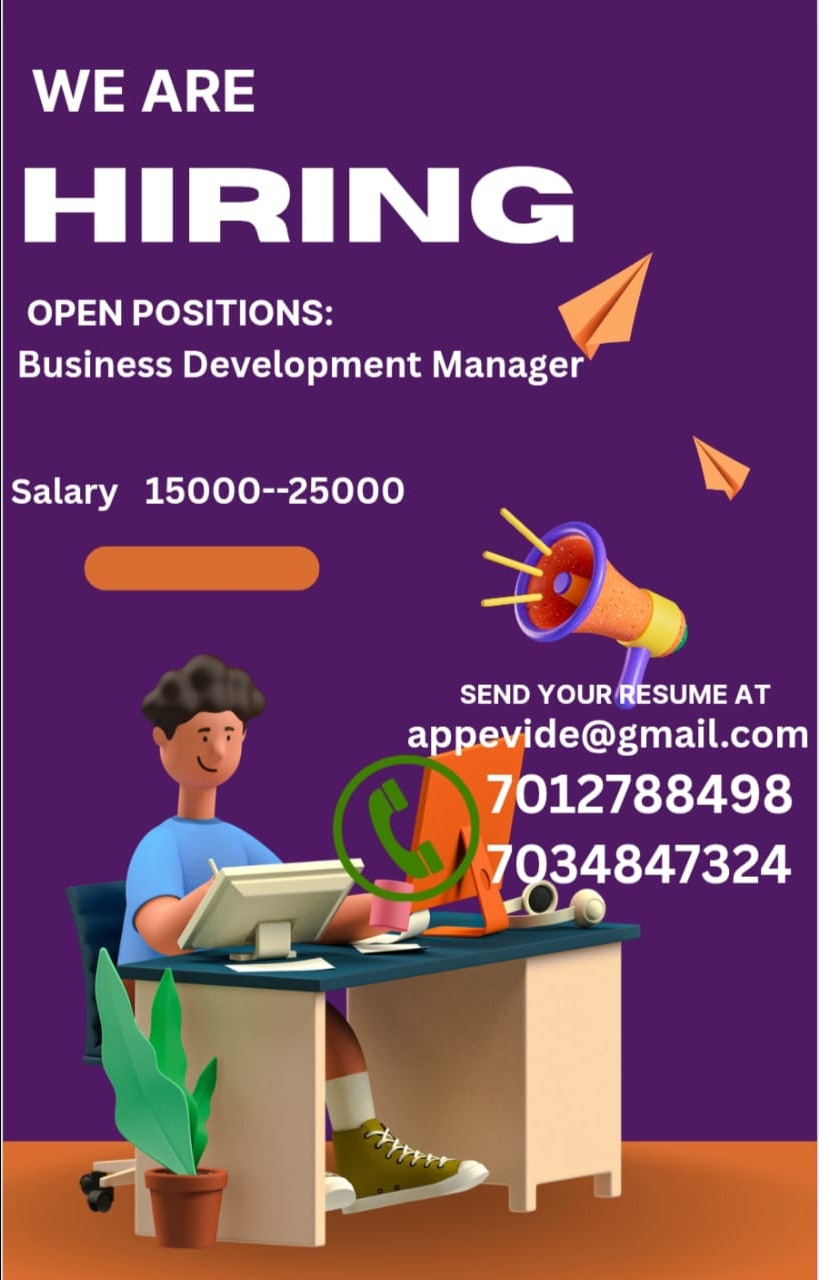 Job Vacancy: Business  Development Manager