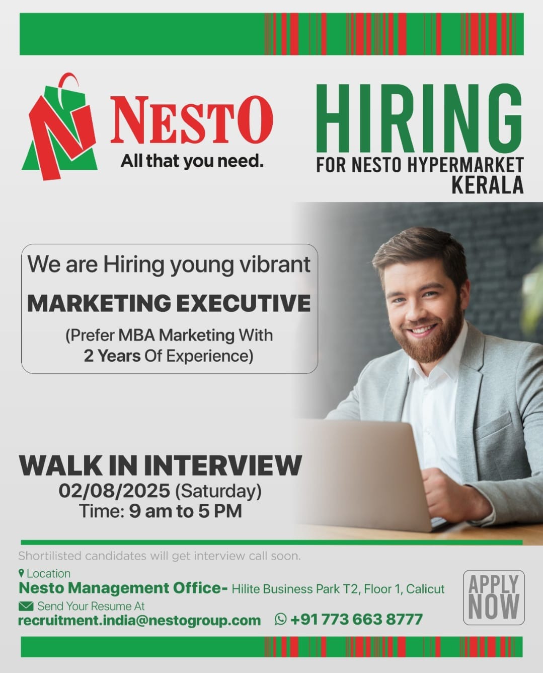 Job Vacancy: Marketing Executive