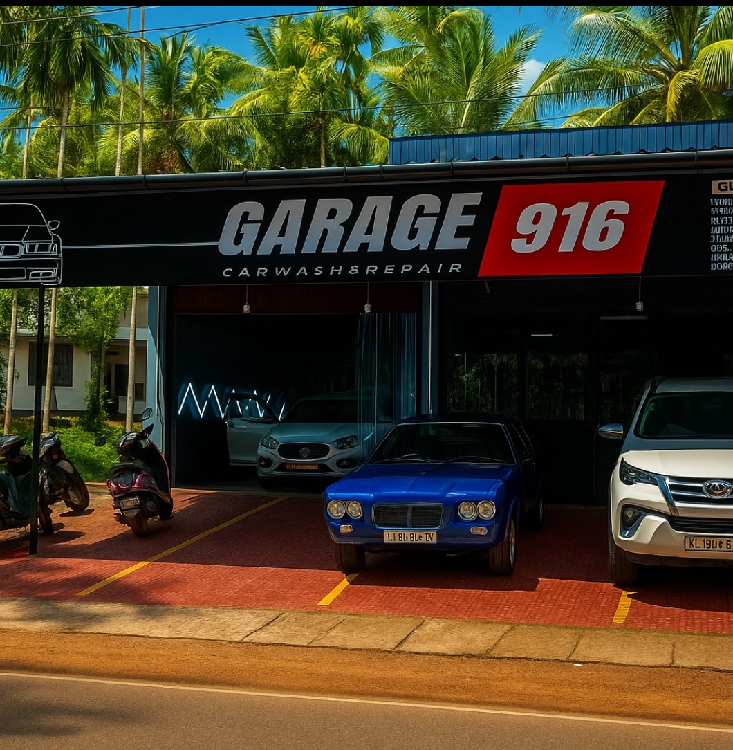 Car wash chemmarathur near memunda: GARAGE 916 ,Workshop