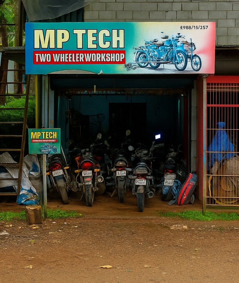 Two Wheeler WorkShop  Chelakkad : MP Tech