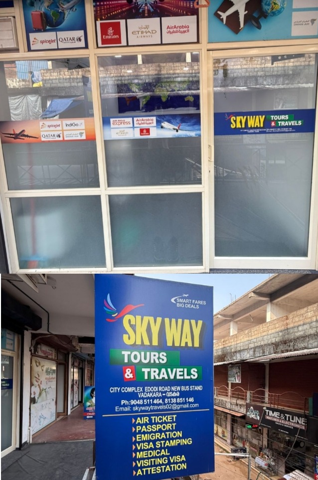 Visa stamping,Tours and Travels Vadakara : Sky Way,