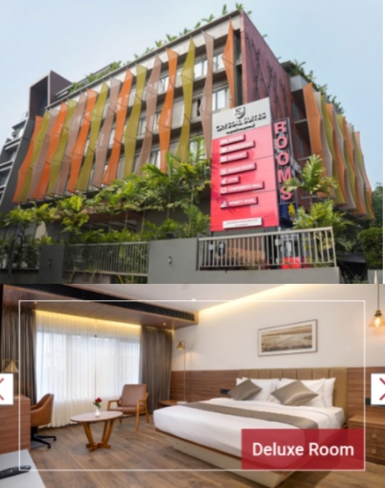 Rooms vadakara, Crystal suites 4 star facility hotel in vadakara 