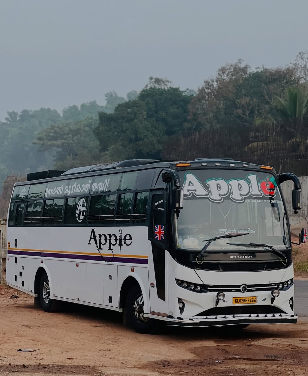 Tourist bus taliparamba, tourist bus service taliparamba kannur, Apple Holidays 