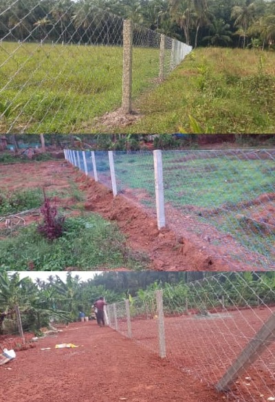 Fencing Work Trivandrum,Kambiveli Work Trivandrum,Slab Mathil Work Trivandrum,Chain Link Work Trivandrum,Evershine Fencing 