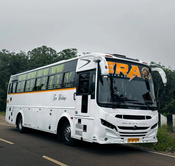 Tourist Bus Adoor,Traveller Adoor,Tourist Bus Service Adoor Pathanamthitta,ERA Holidays  