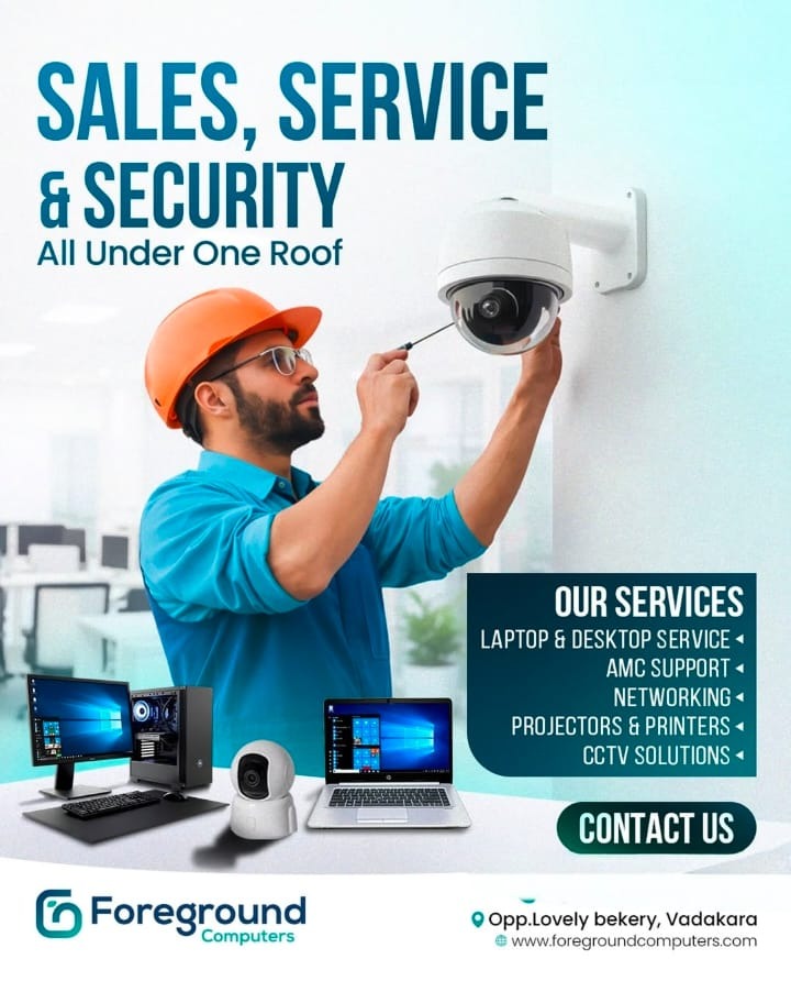 Computer Service Vadakara,Laptop Service Vadakara,Pojector Service Vadakara,Printer Service Vadakara,Foreground Computers