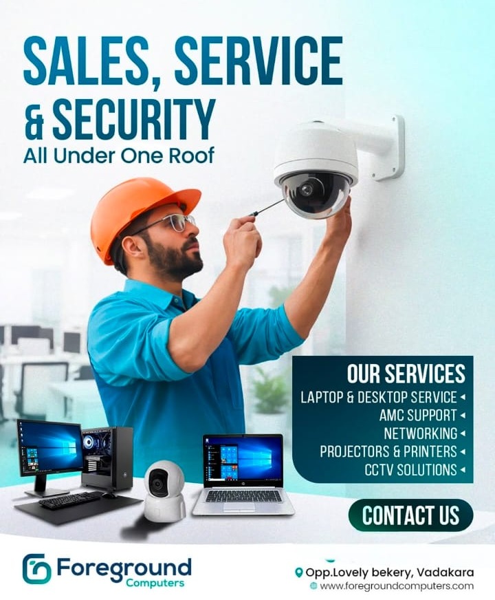 Gate Automation  Vadakara, CCTV  Installation Vadakara,Foreground Computers