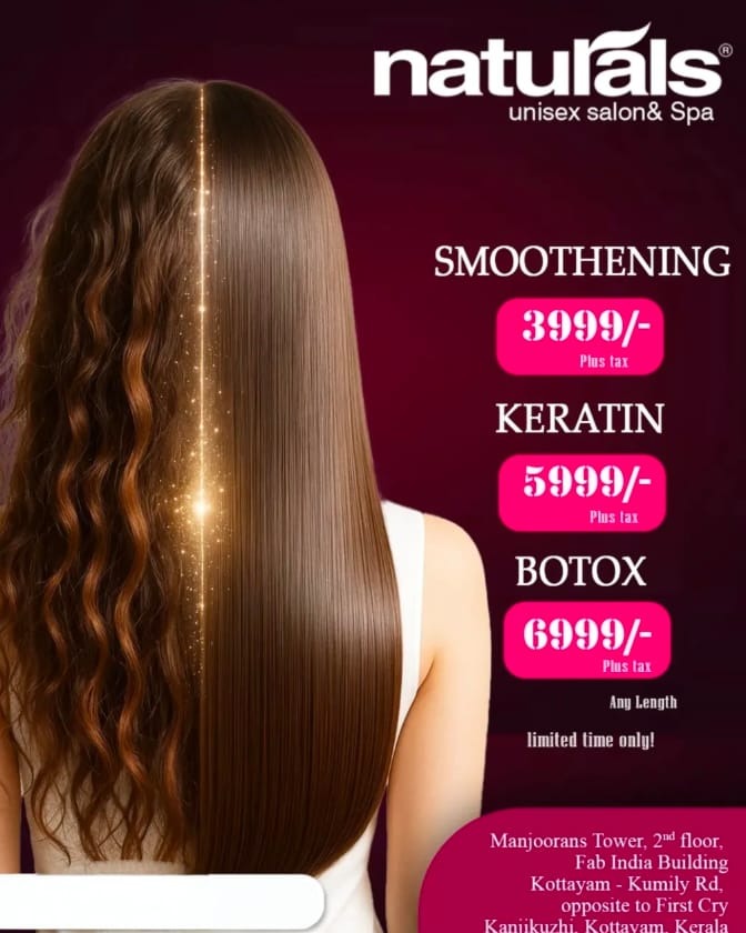 Salon and  Hair Spa kanjikuzhi kottayam ,Unisex salon kanjikuzhi kottayam ,Hair Spa kanjikuzhi kottayam,Naturals Salon 