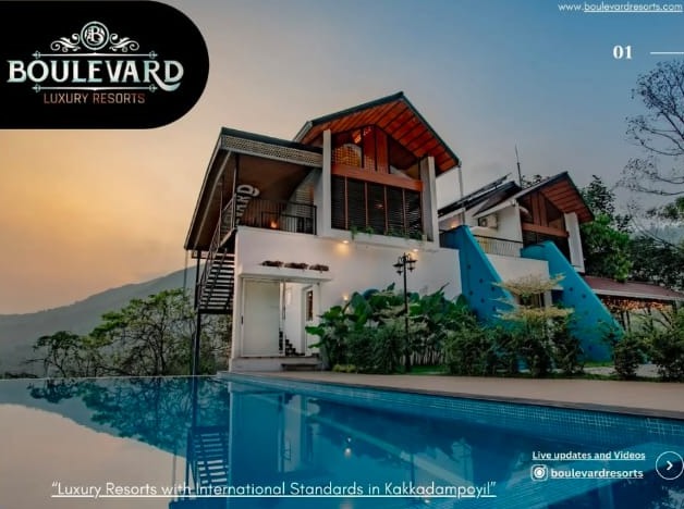 Resort Hotel Kakkadampoyil,Luxury Resort Kakkadampoyil,Stay Kakkadampoyil,Boulevard Resorts 