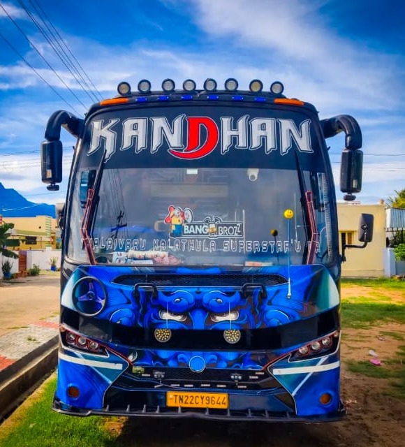 Tourist bus service Traveller service  Mettupalayam Coimbatore,Kandhan Travels 