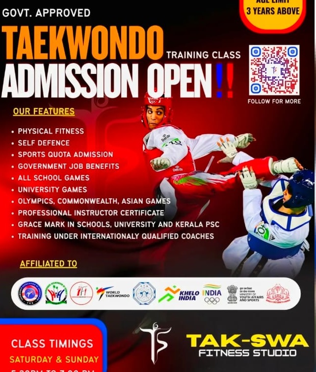 Taekwondo Training Centre  Kolenchery,Boxing ,Kick Boxing, Muay Thai Training Centre  Kolenchery,TAKSWA Fitness Studio & Martial Arts 