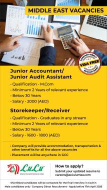 Job vacancy in Middle East 