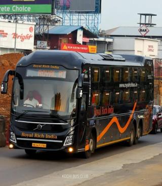 Premium transport sleeper buses Kochi to Bangalore, Premium transport Luxury Ac sleeper Kochi to Hydrabad, ​Royal Rich Bus  