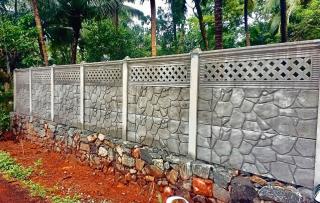 Fencing work Kambiveli work Idukki Kottayam, Slab mathil work Chain link work Kottayam Idukki,  Aarav Fencing Works 