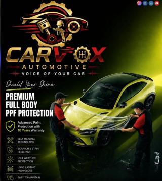 Car Facelift & Conversion Calicut, Premium car paint work Calicut, Car Body work and Denting & PPF Installation Calicut, Carvox Automotive 