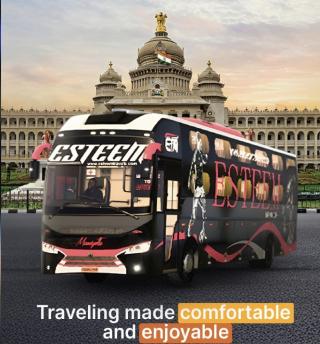 Premium AC  sleeper bus ​Calicut to Bangalore,   Online bus ticket booking  ​Calicut to Bangalore,  Esteem Travels  ​