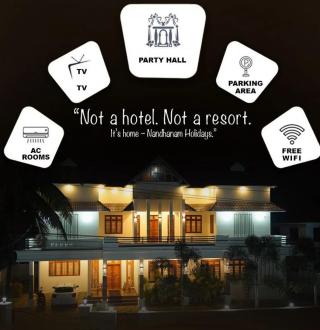  Home stay Parassinikadavu, AC rooms in Parassinikadavu, Nandhanam Holidays Parassinikadavu Kannur, Premium  Home stay 