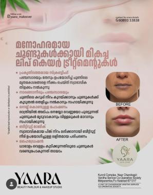 Beauty parlour Melparamba Kasaragod, Hair style Makeup Skin care services Melparamba Kasaragod, ​Yaara Beauty Parlour & Makeup Studio