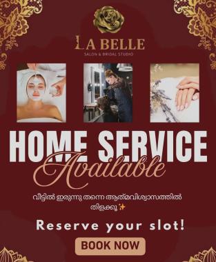  La Belle Salon & bridal studio in Palakkad, Salon home services avilable in Palakkad, Hair Skin Bridal service 