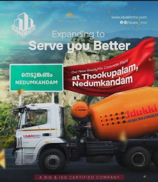 ​Ready-mix concrete supplier in Thodupuzha Kanjirapally Adoor Nedumkandam, ​Idukki Ready-Mix Concrete