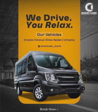 Travel & Transportation Cab services in Infopark Phase 2 Kakkanad Kochi, ​Smart Cabs 