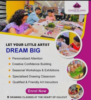  Art Academy in Calicut, Classical Dance school in Calicut, Online art courses in Calicut, Mural painting workshops in Calicut, Aswathi's Classical Gems 