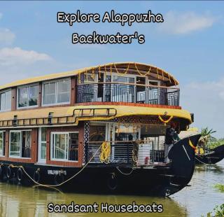 ​Houseboat service in Alappuzha, Houseboat packages in Alappuzha,  Resort booking Alappuzha, Sandsant Houseboats 