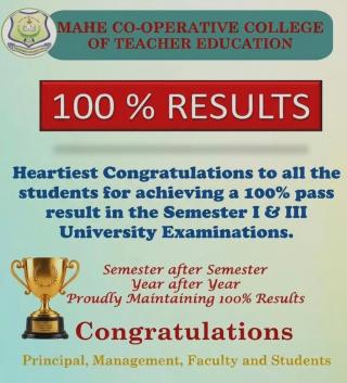 ​Teacher Education Institution Mahe, B.Ed College Pondicherry University Mahe, Teacher Training Courses Mahe, Mahe Cooperative College of Teacher Education 