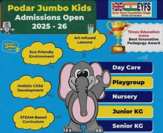​Day care in Gerugambakkam , Play school in Gerugambakkam Chennai, Jr KG Sr KG Nursery school in Gerugambakkam , Podar JumboKids  