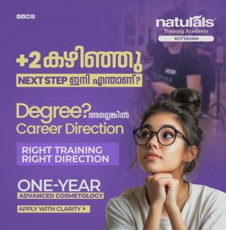 Cosmetology Courses in Changanassery Kottayam, Professional Makeup Classes in Changanassery Kottayam, ​Naturals Academy 