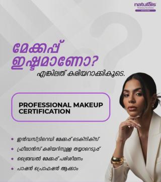 Cosmetology Courses in Changanassery Kottayam, Professional Makeup Classes in Changanassery Kottayam, ​Naturals Academy 