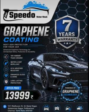 ​Car wash in Pallikaranai Chennai, car detailing in Pallikaranai Chennai, Ceramic coating Pallikaranai Chennai, Speedo Water Wash