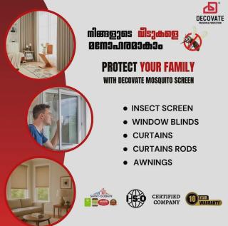 ​Mosquito net Windows in Kuriyachira Thrissur, ​Mosquito net Doors in Kuriyachira Thrissur, Decovate Mosquito Screens 