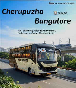 Bangalore to Calicut bus booking, Bangalore to Edappal bus booking, Bangalore to Thalassery bus booking, Bangalore to Kannur bus booking, NS Transports