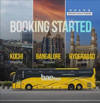 Trivandrum to Kannur Bus booking, Kochi to Kollur Bus booking, Kochi to Mookambika Bus booking, Kochi to Bangalore Bus booking, Bae bus 
