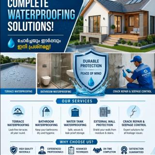 Waterproofing service edappally ernakulam, home maintenance services edappally ernakulam, Signature Ventures 