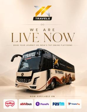 Mangalore to mantralayam bus booking,vittla to mantralaya bus booking,YK Travels 