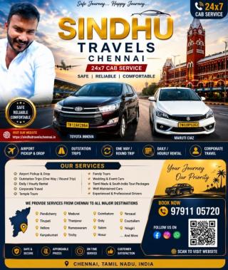 Cab service in chennai,taxi service in chennai,car rental in chennai,Sindhu Travels 