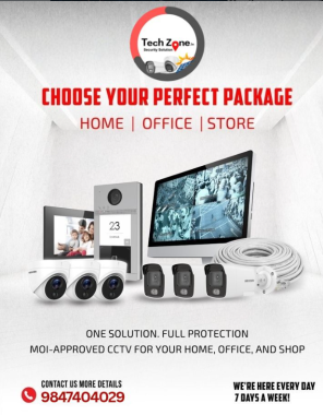 CCTV installation Ponkunnam Thrissur,CCTV service Ponkunnam Thrissur,Techzone Ponkunnam Thrissur
