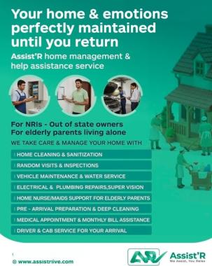  Home management in kottayam pathanamthitta,NRI Care Elderly support Home nursing in kottayam pathanamthitta,Medical assistance Maid  Cab Driver  services in  kottayam pathanamthitta,Assist'R 