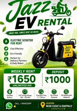 Stay in cusat edappally ernakulam, EV Rental in cusat edappally ernakulam,Electric Mobility Hostel in cusat edappally ernakulam,Jazz Stay + EV Rental Program