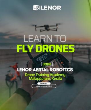Drone Training Academy in malappuram,Drone pilot training in malappuram,Lenor Aerial Robotics Pvt Ltd 