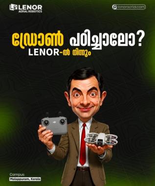 Drone Training Academy in malappuram,Drone pilot training in malappuram,Lenor Aerial Robotics Pvt Ltd 