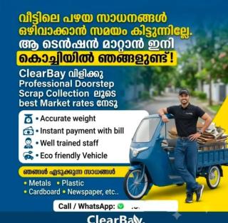 Doorstep scrap collection in kochi, Doorstep scrap collection in kerala,ClearBay 