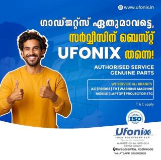 Electronics repair shop in karaparamba calicut,Electronic appliance service in karaparamba calicut,AC Fridge TV Washing machine Mobile Laptop repair service in karaparamba calicut, Ufonix Tech Solutions LLP 