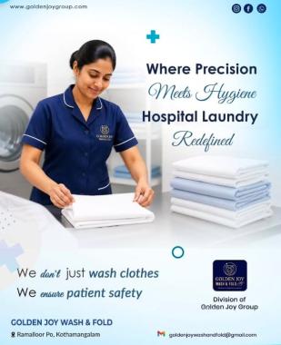 Dry cleaning service in ramalloor kothamangalam,Laundary service in ramalloor kothamangalam,Steam ironing service in ramalloor kothamangalam,Golden Joy Wash & Fold  