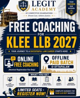 Educational institution in ottapalam palakkad,LLB coaching in ottapalam palakkad,PSC coaching in  ottapalam palakkad,LEGIT Academy  