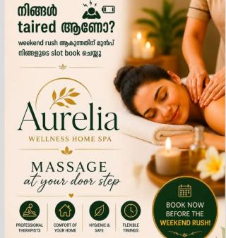 Wellness spa in kochi,Home massage therapy in kochi,Aurelia Wellness Home Spa 